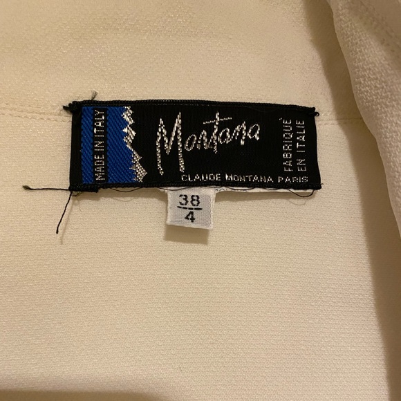 Vintage Runway Claude Montana Oversized Zipper Cropped top Archival - Picture 4 of 11